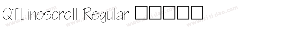 QTLinoscroll Regular字体转换